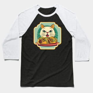 Cat eat tacos Baseball T-Shirt